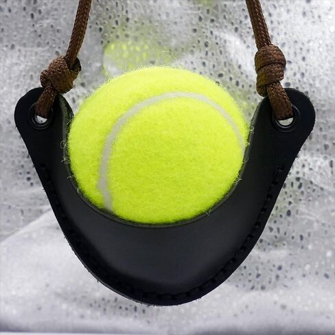 Shepherd Sling Handmade Leather Throwing Old-Fashioned Slingshot Rock Sling Dog Ball Launcher Ball Thrower Dog Tennis Ball Launcher in Saudi Arabia