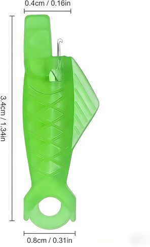 5pcs Needle Threader for Sewing Machine – Fish-Type Automatic Threading Tool for Hand & Machine Sewing, Embroidery, and DIY Crafts - Green in Saudi Arabia