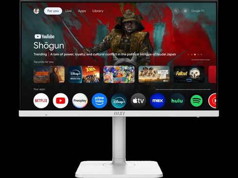 MSI Modern MD272UPSW 27-inch IPS 3840 x 2160 (UHD) Smart Monitor, 60 Hz, Adaptive-Synch, HDR Ready, HDMI, DisplayPort, USBC 65W Power Delivery, VESA Mountable, Height Adjustable, Speaker, White in Saudi Arabia