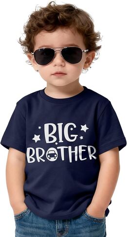 Big Brother T Shirt for Toddler Boys Promoted to Big Brother Shirts | Announcement Outfit for Boys in Saudi Arabia