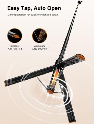 حامل ثلاثي آمن Mag لهاتف iPhone، رأس دوار 360 درجة للتصوير الأمامي والخلفي، عصا سيلفي 65 بوصة لهاتف iPhone Android مع جهاز تحكم عن بعد وحلقة معدنية، حامل ثلاثي القوائم للهاتف المغناطيسي لتسجيل الفيديو أثناء السفر in Kuwait