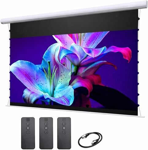 Elite Screens Starling Motorized Tab-Tension CLR 5, Swift-RC1,126-INCH Ceiling Light Rejecting (CLR) for Bright Rooms/Ambient Light Rejecting (ALR) UST Electric Projector Screen, STT126XH-CLR5 in Saudi Arabia