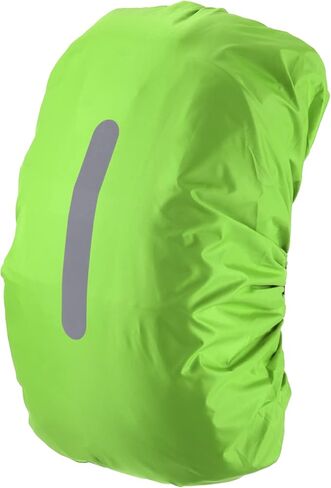 15-25L Waterproof Backpack Rain Cover, Non-Slip Backpack Cover with Vertical Reflective Strap Stay Dry for Hiking, Camping, Hunting, XS, Lawn Green in Saudi Arabia