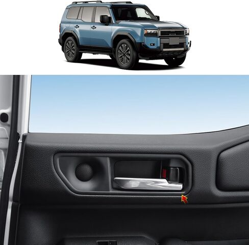 A- غطاء مكبر صوت عمود لعام 2024 2025 2026 Toyota Land Cruiser 250 & 1958 Prado Lc250 Tweeter 3D محيطي ملحقات التعديل الداخلي للوحة الديكور (A- عمود ستيريو) in Kuwait