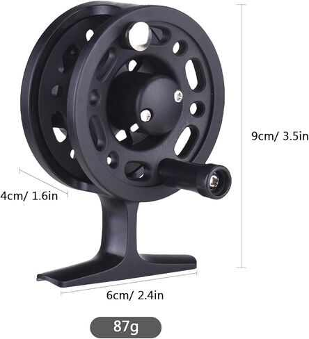 Plastic Fly Fishing Reel 60mm Lightweight Compact Sturdy Smooth Line Cup Ergonomic Handle for Freshwater Saltwater Fishing Outdoor Adventures in Saudi Arabia