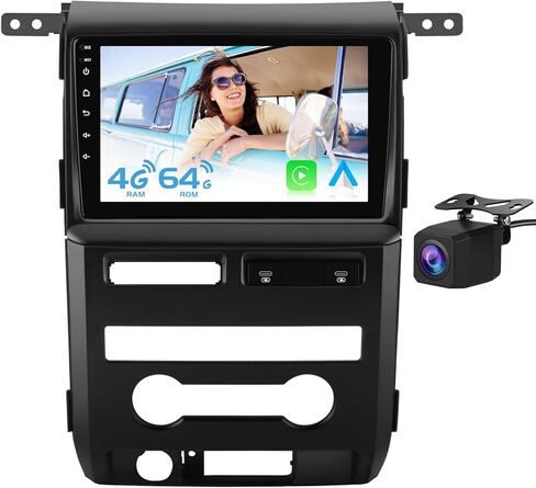 Android 13 Car Radio Stereo for Ford F150 F-150 2009 2010 2011 2012, 9 inch Touch Screen 2G+32G Head Unit with Carplay/Android Auto SWC GPS WiFi Bluetooth FM RDS DSP Low end in Saudi Arabia