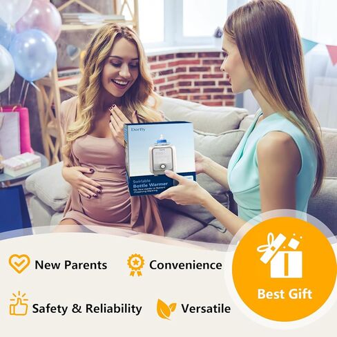 جهاز تسخين زجاجات الأطفال القابل للدوران لمدة 3 دقائق، سخان زجاجات سريع 9 في 1 لحليب الأم والتركيبة، جهاز تحكم دقيق في درجة الحرارة، جهاز تسخين الحليب للطفل مع ضوء ليلي لغرفة النوم in Kuwait