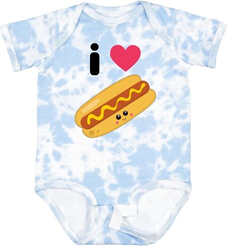 inktastic I Love Hot Dogs Baby Bodysuit in Saudi Arabia