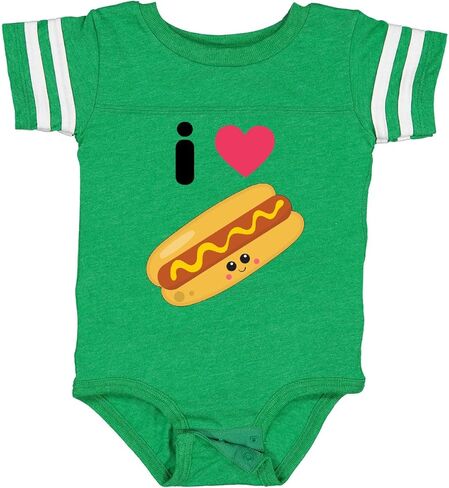 inktastic I Love Hot Dogs Baby Bodysuit in Saudi Arabia