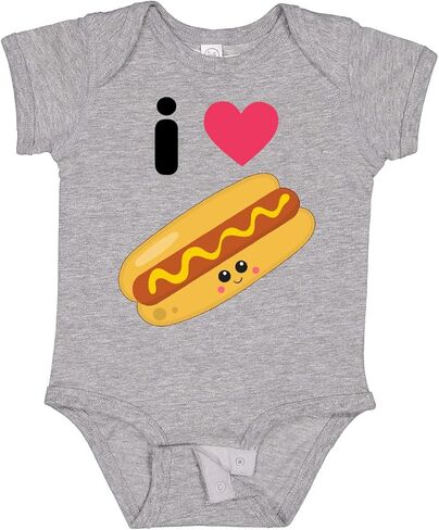 inktastic I Love Hot Dogs Baby Bodysuit in Saudi Arabia