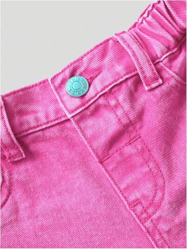 WDIRARA Toddler Girl's Cute Heart Pattern Baggy Jeans Wide Leg Denim Pants in Saudi Arabia