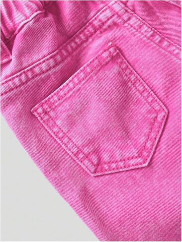 WDIRARA Toddler Girl's Cute Heart Pattern Baggy Jeans Wide Leg Denim Pants in Saudi Arabia