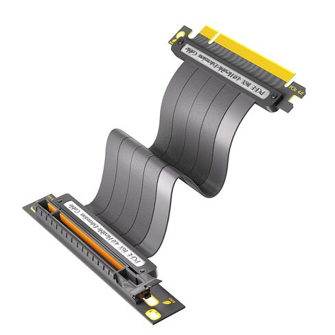 كابل PCIE 4.0 16X GPU Riser، كابل تمديد محمي 20 سم 90 درجة، أسود، متوافق مع بطاقات الرسومات PCIe 4.0/3.0 in Kuwait