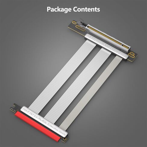 كابل تمديد مرن PCI-E 5.0 16X، كابل رفع وحدة معالجة الرسومات 20 سم مع تركيب رأسي 90 درجة، كابل PCIe عالي السرعة لجهاز الكمبيوتر المكتبي ATX/1U/2U in Kuwait