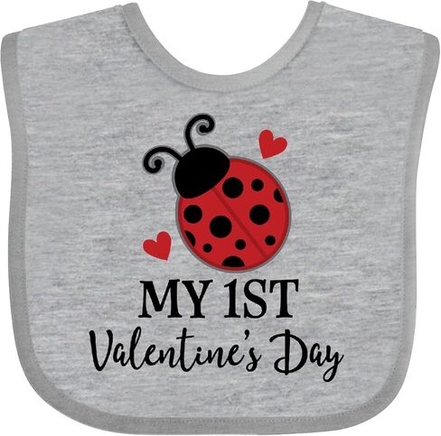 inktastic 1st Valentines Day Ladybug Baby Bib in Saudi Arabia