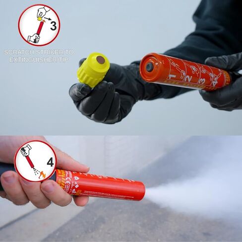 Element E100 | Compact Fire Safety Stick – Extended Discharge | Portable, Lightweight, Easy-to-Use | Model E100 | 1 Pack in Saudi Arabia