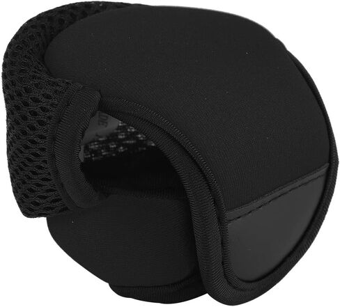 Baitcast Reels Cover Case, Breathable Baitcasting Reel Protector Soft Protective Cover For Fishing Wheels (Black) in Saudi Arabia