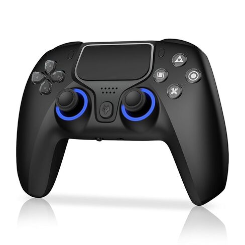 NBCP لوحدة التحكم اللاسلكية PS4 ، متوافقة مع PS4/PS3/PC/IOS/Android ، جيروسكوب ستة محاور ، الاهتزاز المزدوج ، بطارية 1200 مللي أمبير ، مشغلات تأثير القاعة المزدوجة ، لوحة اللمس ، وظيفة توربو in Kuwait