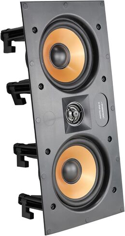 STUDIOFINIX Dual 5.25 Inch 2-Way in-Wall Speakers 160 Watts Flush Mount Home Stereo Speaker Dual Woofers Applicable to Home Theater,Indoor,Office,Kitchen, Living Room, Bedroom (White) in Kuwait