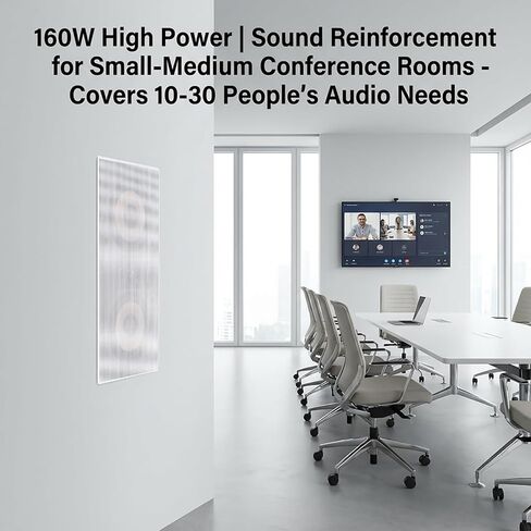 STUDIOFINIX Dual 5.25 Inch 2-Way in-Wall Speakers 160 Watts Flush Mount Home Stereo Speaker Dual Woofers Applicable to Home Theater,Indoor,Office,Kitchen, Living Room, Bedroom (White) in Kuwait