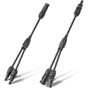 موصلات الألواح الشمسية على شكل حرف Y من 1 إلى 4,30 أمبير 1000 فولت موصل متوازي للطاقة الشمسية للألواح الشمسية، 12AWG-10AWG مقسم الألواح الشمسية المقاومة للماء للكابل الشمسي in Kuwait