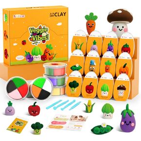 ARTPAR Air Dry Clay Kit for Kids - 12 Fruit DIY Modeling Magic Clay, Soft & Non-Sticky with Tools & Tutorials, Perfect for Classroom Art Activities,School Crafts & Party Favors Birthday Gifts in Kuwait