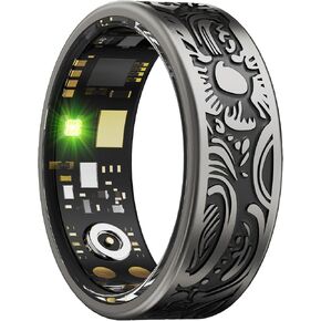 حلقة ذكية للرجال، حلقة ذكية للنساء، مراقب معدل ضربات القلب، متتبع النوم، حلقة صحية، متتبع اللياقة البدنية، التحكم بالإيماءات، نظام تحديد المواقع العالمي (GPS)، عداد الخطى، السعرات الحرارية، عداد الخطوات IP68، مقاوم للماء، متوافق مع هواتف iOS Android in Kuwait