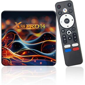 Android Box 14.0، 2GB RAM 16GB ROM رباعي النواة 64 بت RK3518 Cortex-A53، 10/100M Ethernet، 8K يدعم 2.4G/5.0 جيجا هرتز Dual WiFi BT 5.0 USB 2.0 3.0 in Kuwait