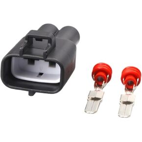 موصلات السيارات 1 مجموعة 2 Pin Motor Pl*/ug HID 4.8 مم موصل كابل إلكتروني أنثى للسيارات متوافق مع موصلات 6189-0425 6188-0259 DJ7021B-4.8-11 DJ7021B-4.8-21 (اتبعني بسعر رخيص) in Kuwait