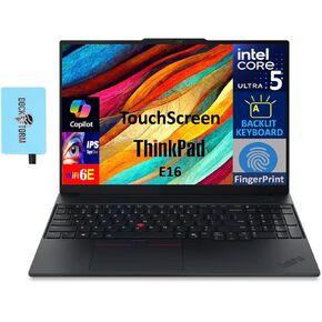 Lenovo ThinkPad E16 Gen 2 AI محمول محمول مدعوم من 16.0 "IPS الشاشة اللمس Wuxga (Intel Ultra 5-125U ، 32GB DDR5 ، 1TB PCIE SSD ، Lacklit KYB ، Fingerprint ، Thunderbolt 4 ، Win 11 Pro) W/ in Kuwait