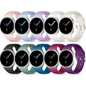 DaQin 10 أحزمة متوافقة مع Samsung Galaxy Watch 8 Band 40mm 44mm/Galaxy Watch 8 Classic Band 46mm، حزام بديل من السيليكون الناعم الرياضي المقاوم للماء لساعة Samsung Galaxy Watch النساء والرجال in Saudi Arabia