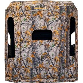 Muddy Soft Side 360 Resistant Heavy-Duty Powder Coated Steel Hunting Blind - Insulated Fabric Walls, Floor Pad, Silent Zipper Window System w/Sliding Mesh Backing, Rubber Dampeners in Saudi Arabia