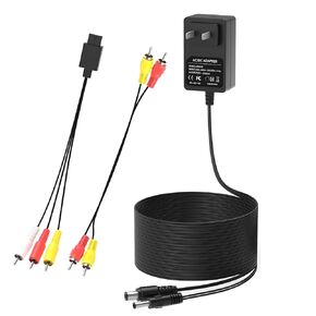 Norward AC Adapter for Nintendo SNES Nes Power Cord, Audio Video AV Cable and AV to TV RCA Cord Compatible with Super Nintendo SNES Nes Genesis 1 Systems Game Console Power Supply in Saudi Arabia