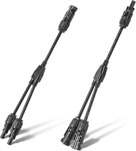 موصلات الألواح الشمسية على شكل حرف Y من 1 إلى 4,30 أمبير 1000 فولت موصل متوازي للطاقة الشمسية للألواح الشمسية، 12AWG-10AWG مقسم الألواح الشمسية المقاومة للماء للكابل الشمسي in Kuwait