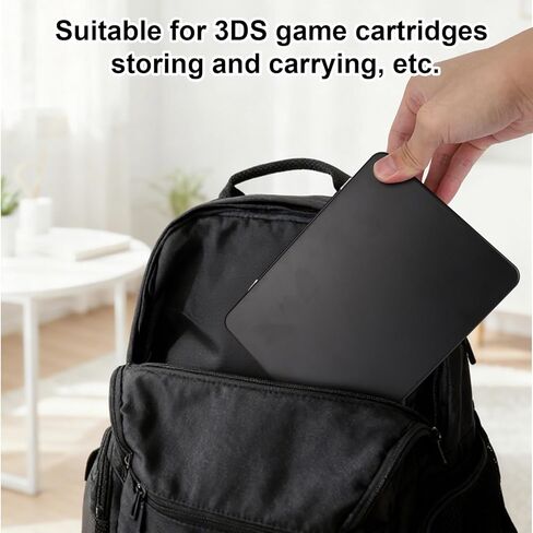حافظة بطاقات ألعاب مكونة من 48 فتحة متوافقة مع Switch NEW 3DS XL/NEW 3DS / DSi XL/DSi LL/DS Lite، هيكل صلب مع بطانة من السيليكون وإغلاق مغناطيسي وحامل خرطوشة ألعاب وملحقات منظم للتخزين in Saudi Arabia