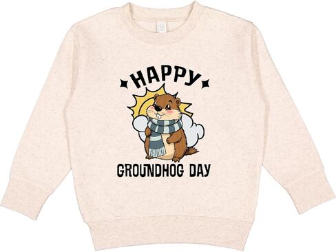 inktastic 2026 Happy Groundhog Day Toddler Sweatshirt in Kuwait