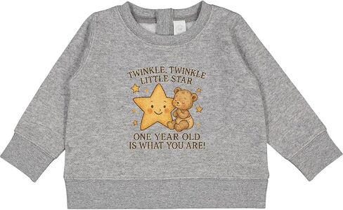 inktastic Twinkle Twinkle Little Star 1 Year Old Birthday Baby Sweatshirt in Saudi Arabia