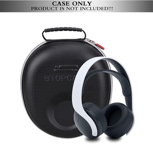 Hard EVA Protective Carrying Storage Cover Case for Sony PULSE 3D Wireless Headset Sony PS5 Headset (Black with Slot) in Saudi Arabia