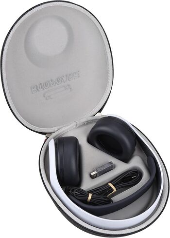 Hard EVA Protective Carrying Storage Cover Case for Sony PULSE 3D Wireless Headset Sony PS5 Headset (Black with Slot) in Saudi Arabia