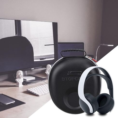 Hard EVA Protective Carrying Storage Cover Case for Sony PULSE 3D Wireless Headset Sony PS5 Headset (Black with Slot) in Saudi Arabia