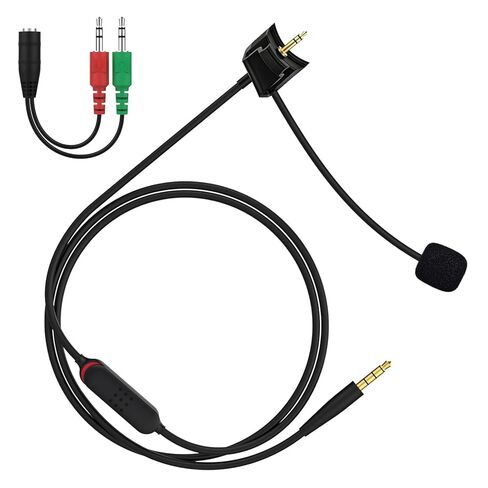 ميكروفون QC35 Boom مع مقسم سماعة رأس 3.5 مم متوافق مع سماعات الرأس Bose QuietComfort 35 II (QC35 II) وQuietComfort 35 (QC35)، وكابل ميكروفون Boom للكمبيوتر الشخصي والكمبيوتر المحمول وPS4 وPS5 وXbox One، بطول 4 أقدام in Saudi Arabia