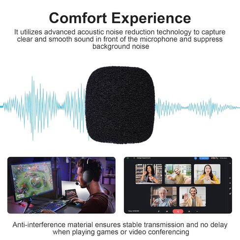 ميكروفون QC35 Boom مع مقسم سماعة رأس 3.5 مم متوافق مع سماعات الرأس Bose QuietComfort 35 II (QC35 II) وQuietComfort 35 (QC35)، وكابل ميكروفون Boom للكمبيوتر الشخصي والكمبيوتر المحمول وPS4 وPS5 وXbox One، بطول 4 أقدام in Saudi Arabia