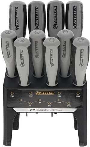 مجموعة ويلر 30 قطعة SAE/Metric Hex وTorx P-Handle لبندقية مسدس مسدس إعادة بناء وصيانة، أسود، أصفر، رمادي in Kuwait