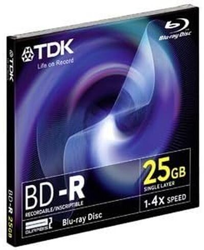 TDK BD-R بلو راي 25 جيجابايت للكتابة مرة واحدة 1-4X in Saudi Arabia