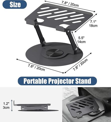حامل جهاز عرض منضدي عالمي 2-Be-Best، حامل جهاز عرض قابل للتعديل وقابل للطي، حوامل أجهزة عرض محمولة، تقف لأجهزة العرض الصغيرة والمتوسطة الثقيلة المتوافقة مع Aurzen Epson in Kuwait