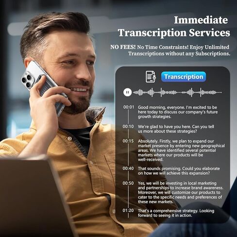 AI Voice Recorder: 64GB with Free Transcription & AI Summary, APP & Web Control, 121 Languages, Wireless Charging for Meetings in Saudi Arabia