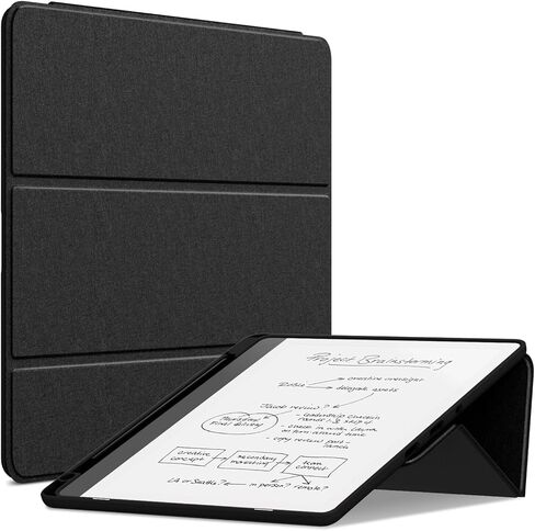 All-New Kindle Scribe Case (10.2", 2024/2022 Released), Sanyetral Premium PU Leather Dual Angle Trifold Stand Cover with Pen Holder and Auto Sleep/Wake Function, Not for TCL Remarkable -Dark Blue in Saudi Arabia