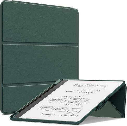All-New Kindle Scribe Case (10.2", 2024/2022 Released), Sanyetral Premium PU Leather Dual Angle Trifold Stand Cover with Pen Holder and Auto Sleep/Wake Function, Not for TCL Remarkable -Dark Blue in Saudi Arabia