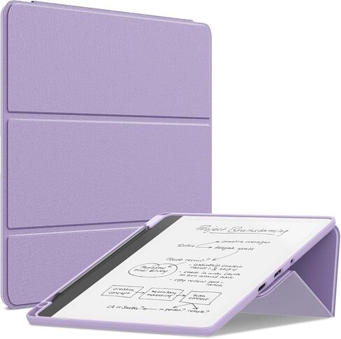 All-New Kindle Scribe Case (10.2", 2024/2022 Released), Sanyetral Premium PU Leather Dual Angle Trifold Stand Cover with Pen Holder and Auto Sleep/Wake Function, Not for TCL Remarkable -Dark Blue in Saudi Arabia