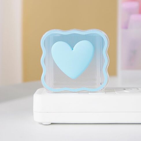 Waves Blue Heart Shape DIY 18W 20W Data Cable USB Charger Protector Line Earphone Wire Saver Charger Protector Compatible with iPhone XR/7/8/11/12/13/14/15Pro Max (Blue Love) in Saudi Arabia